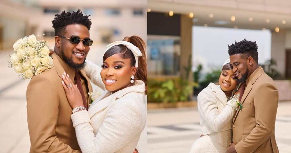 “Bye Single People” – Fashion Designer, Veekee James bids goodbye to single life as she ties the knot (WATCH)