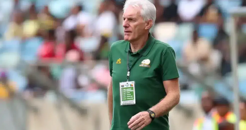 AFCON: ‘No Pressure’ – South Africa Coach, Broos Speaks Ahead Nigeria Clash