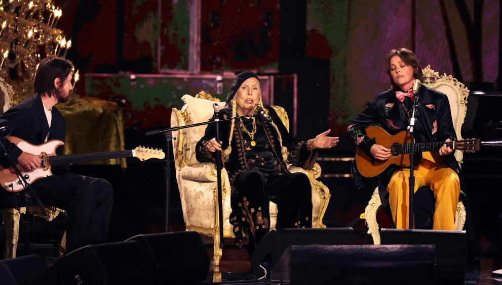 Joni Mitchell, 80, makes Grammys debut with rare performance at 2024 show