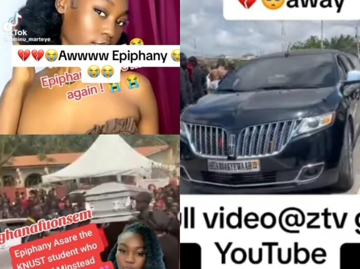 Tears Flow As KNUST Level 400 Student Epiphany Asare Is Laid To Rest