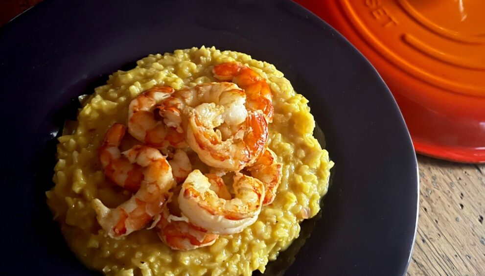 CLASSY RICE: What’s cooking today: Saffron prawn risotto