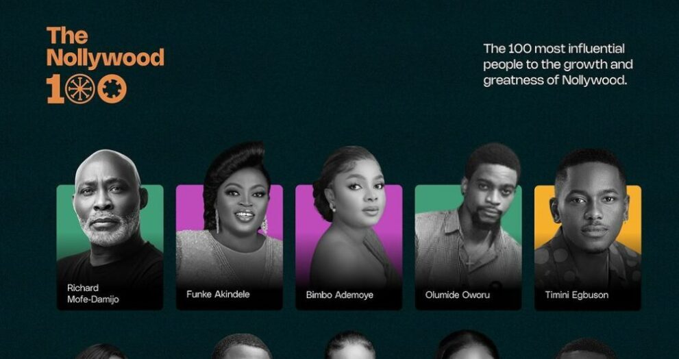 Funke Akindele, Richard Mofe-Damijo, Jade Osiberu & Others Make YNaija’s “The Nollywood 100” List