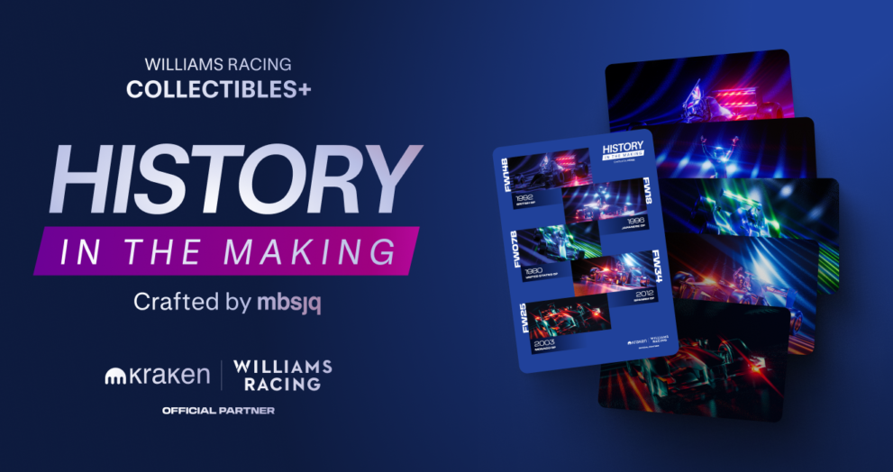 Claim all 5 History in the Making Collectibles for a chance to win signed editions from Williams Racing drivers